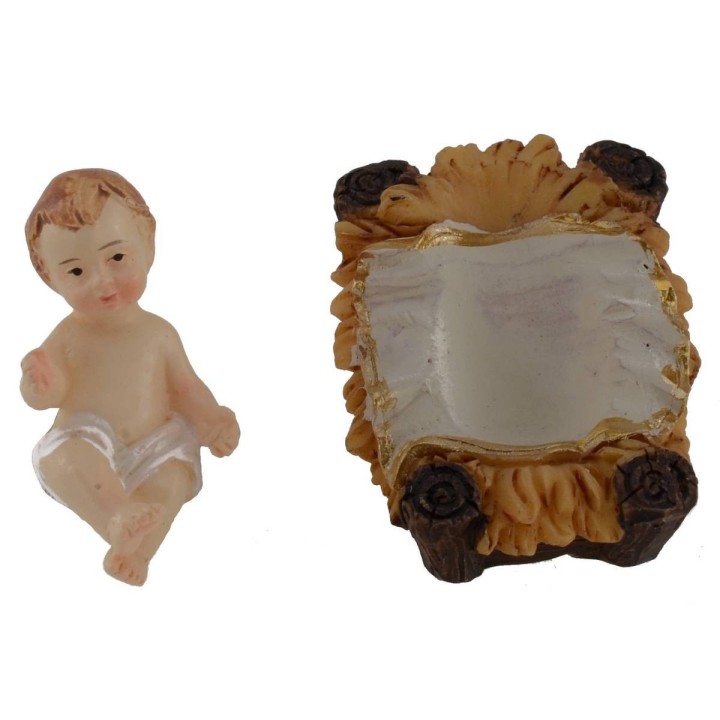 Natividad en conjunto de 11 figuras de 9 cm en resina