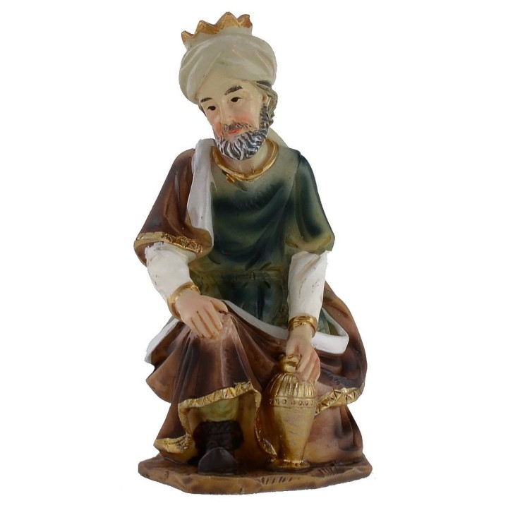 Natività in set da 11 soggetti 9 cm in resina