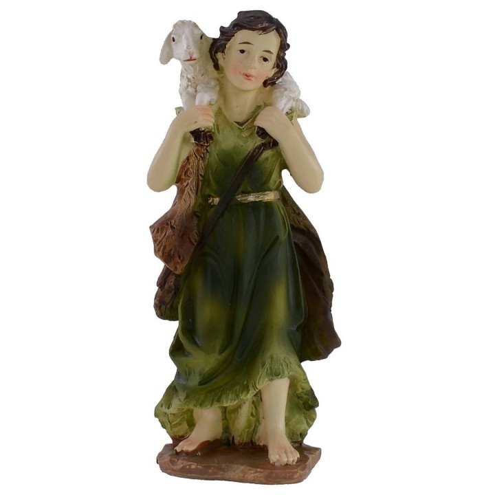 Nativity set of 11 subjects 9 cm in resin