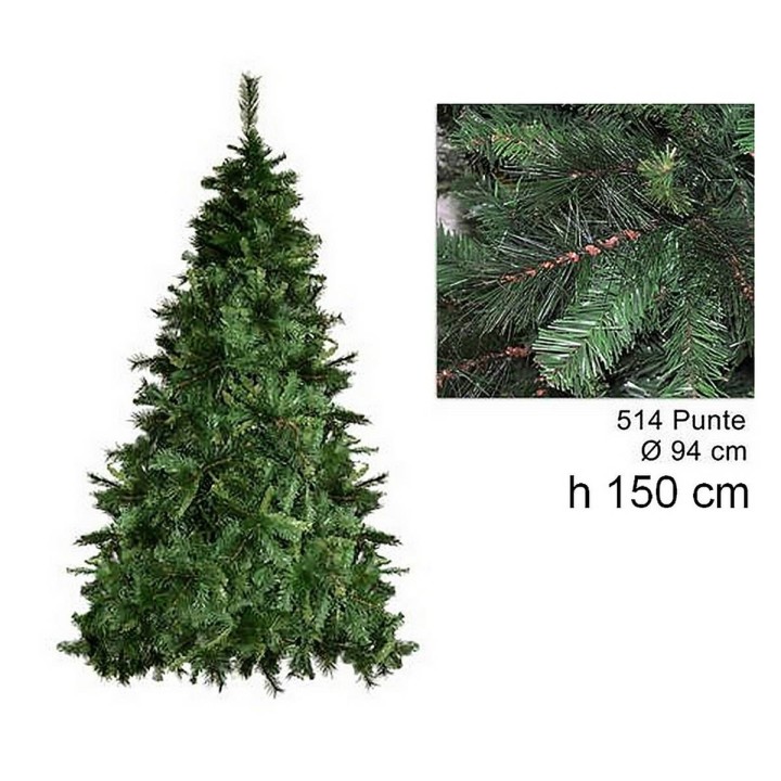 Albero di Natale pino germoglio 150 cm rami 514