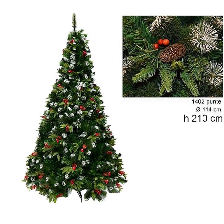 Árbol de Navidad Dalia 210 cm ramas 1402