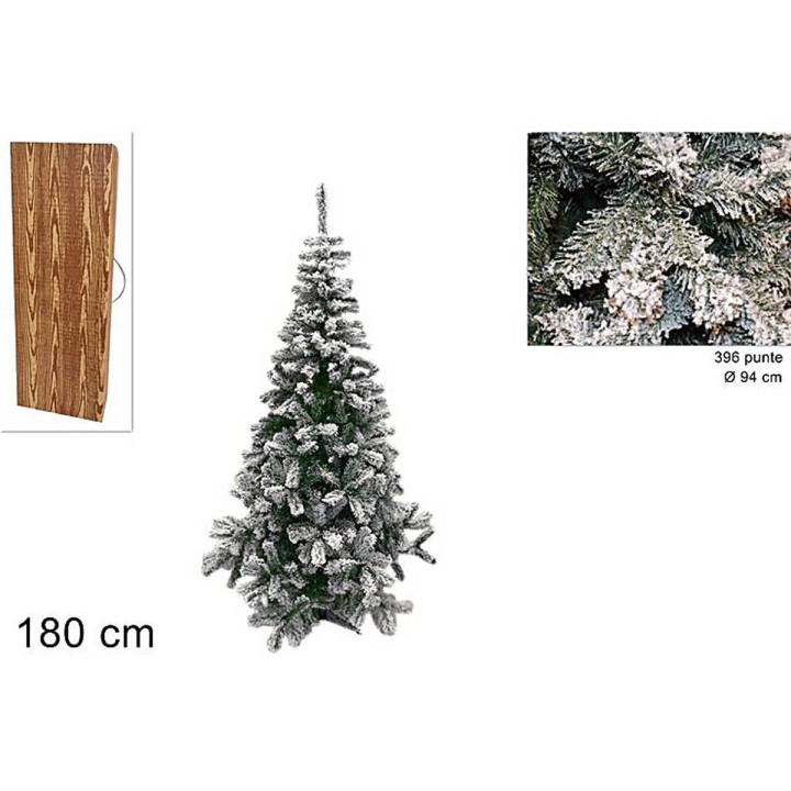 Christmas tree with snow 180 cm branches 396