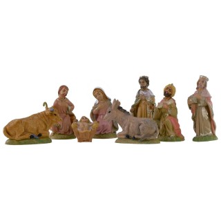 Natividad 8 sujetos serie 8 cm en pvc