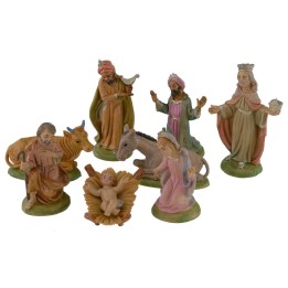 Nativity 8 subjects series 9 cm in pvc