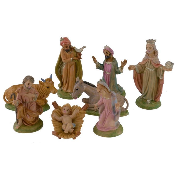 Natividad 8 figuras serie 9 cm en PVC