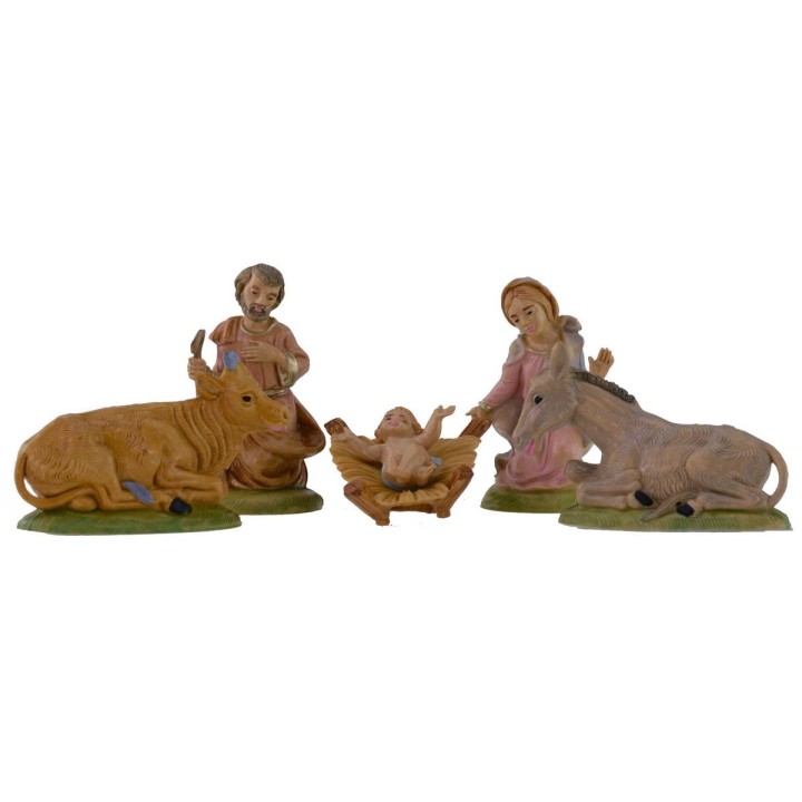 Natività 5 soggetti serie 9 cm in pvc