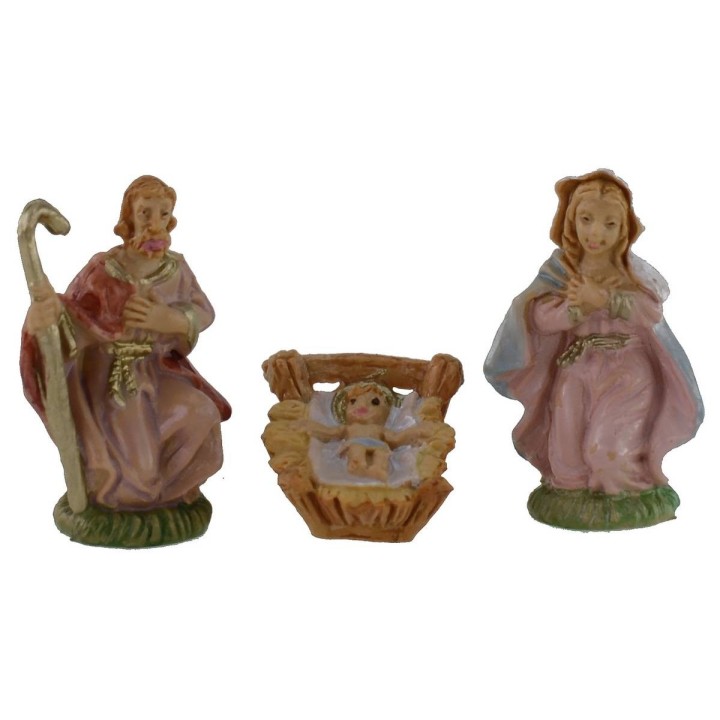 Natividad 3 sujetos 4 cm en PVC
