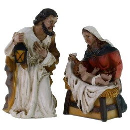 Natività 3 soggetti in resina serie 10 cm