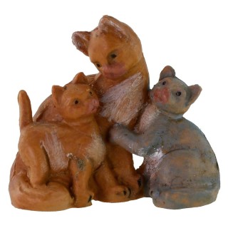 Familia de gatos serie 12 cm Fontanini