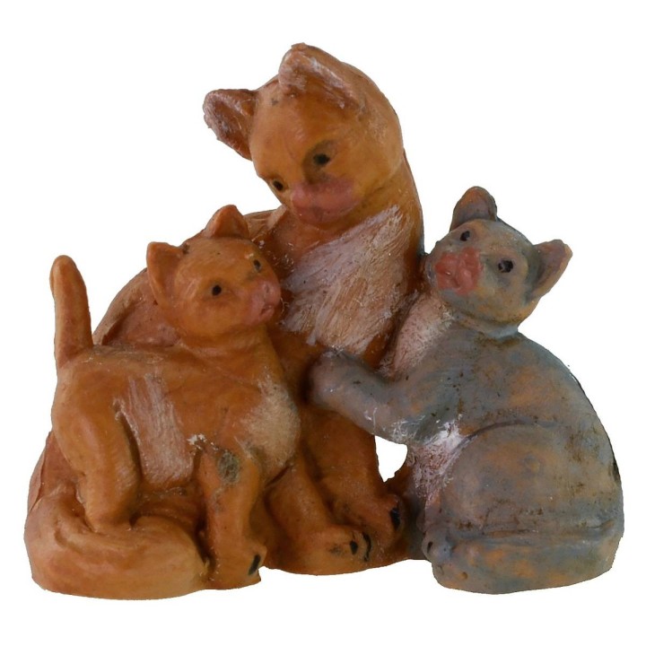 Famiglia di gatti serie 12 cm Fontanini