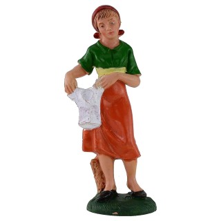 Woman drying clothes 12 cm