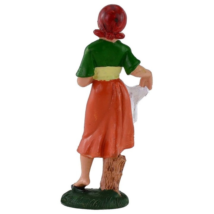 Woman drying clothes 12 cm