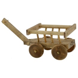 Carro de madera 11,5x4x4 h