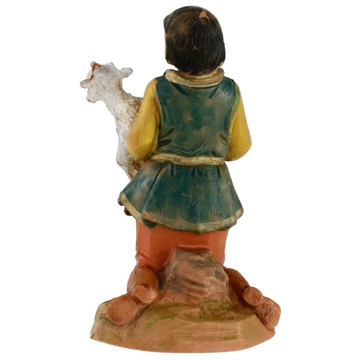 Fanciullo in ginocchio con capra serie 12 cm Fontanini