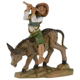 Bambino sull'asino serie 12 cm Fontanini