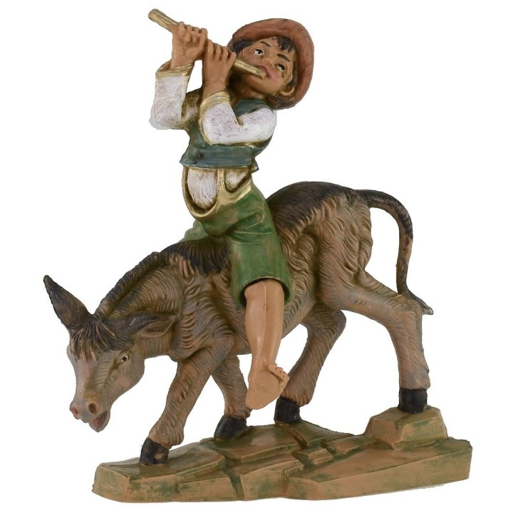 Bambino sull'asino serie 12 cm Fontanini