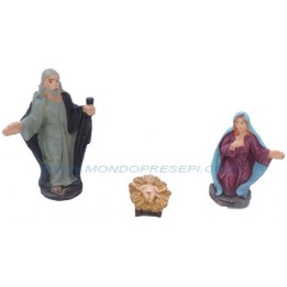 Cm 6 Nativity in resin 3 subjects - RN42