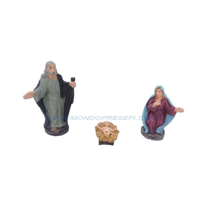 Cm 6 Natividad en resina 3 figuras - RN42