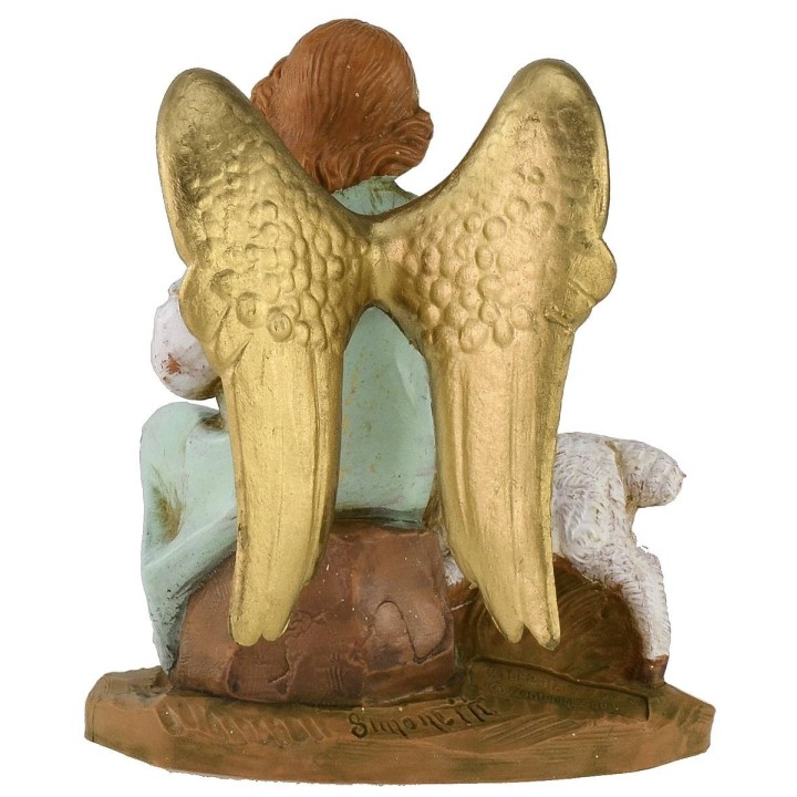Sitting angel with sheep 12 cm series Fontanini