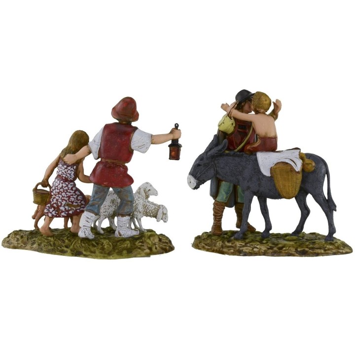 Set of 2 scenes 10 cm Landi Moranduzzo