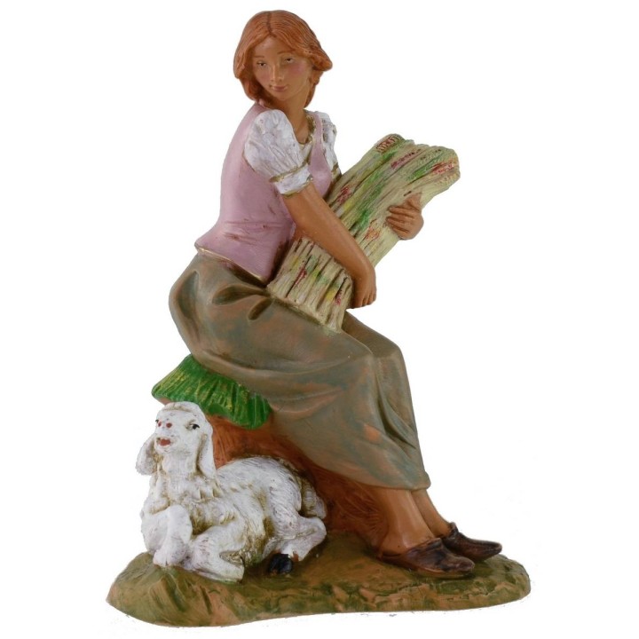 Donna seduta serie 19 cm Fontanini