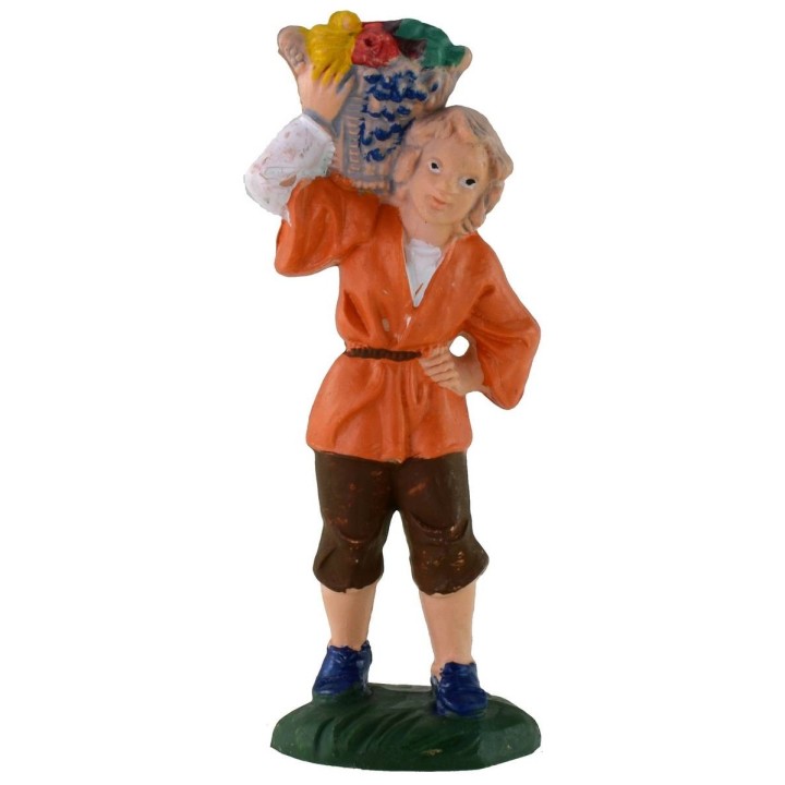 Hombre con cesta cm 10