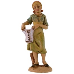 Mujer que tiende la ropa lux 12 cm en PVC