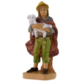 Pastorello con agnello lux 12 cm in pvc lux