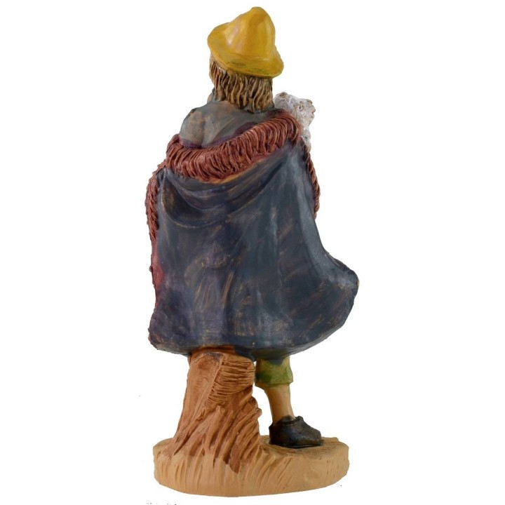 Shepherd with lamb lux 12 cm in pvc lux