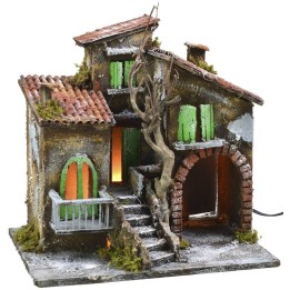 Casas iluminadas con tienda de 30x21x29,5 cm h