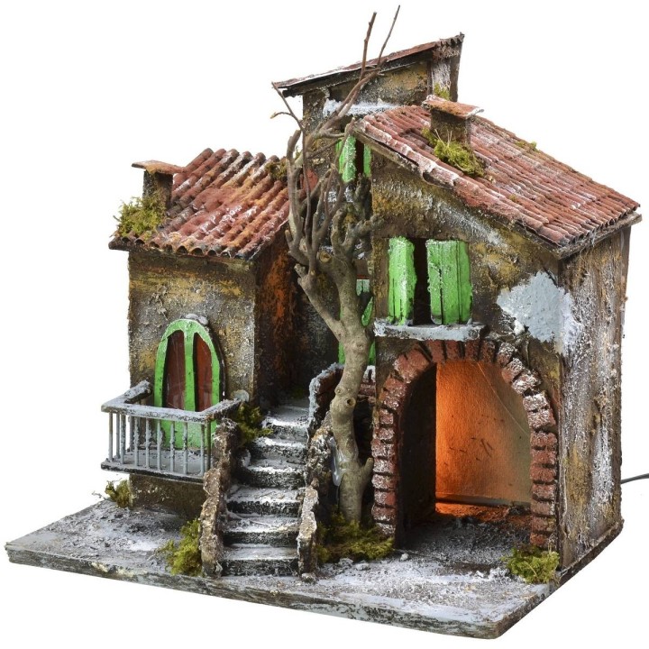 Casas iluminadas con tienda de 30x21x29,5 cm h