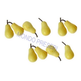 Juego de 8 peras amarillas de 7 mm