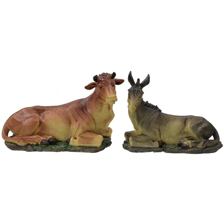 Bue e asino per statue da 40-45 cm in resina
