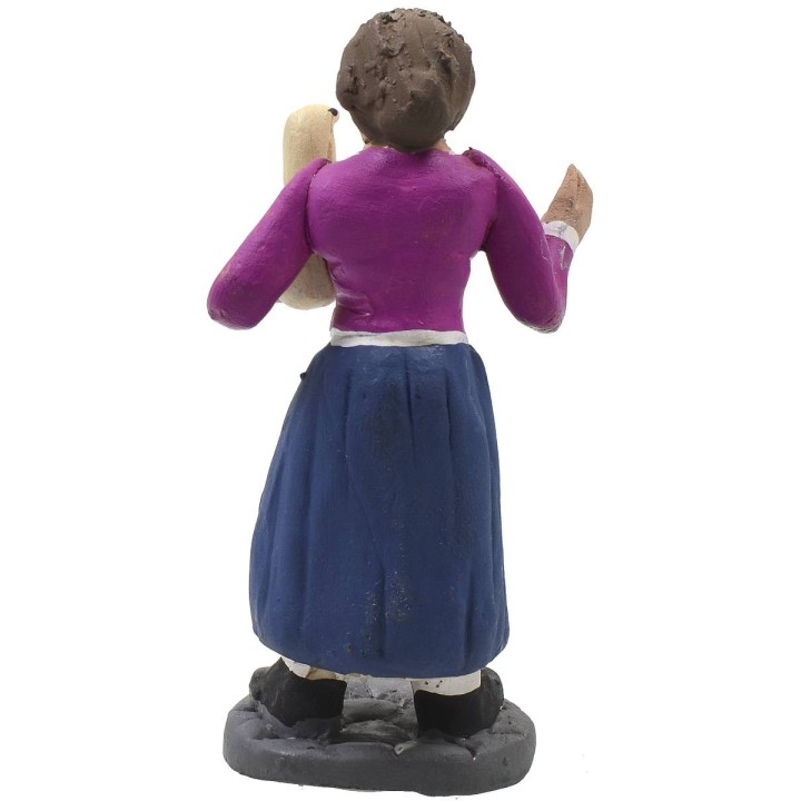 Mujer con ganso 10 cm