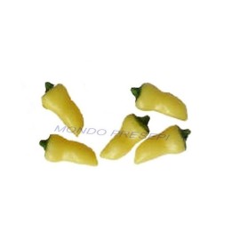 Set of 5 yellow peppers