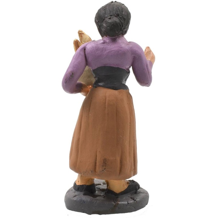 Woman with bread 10 cm