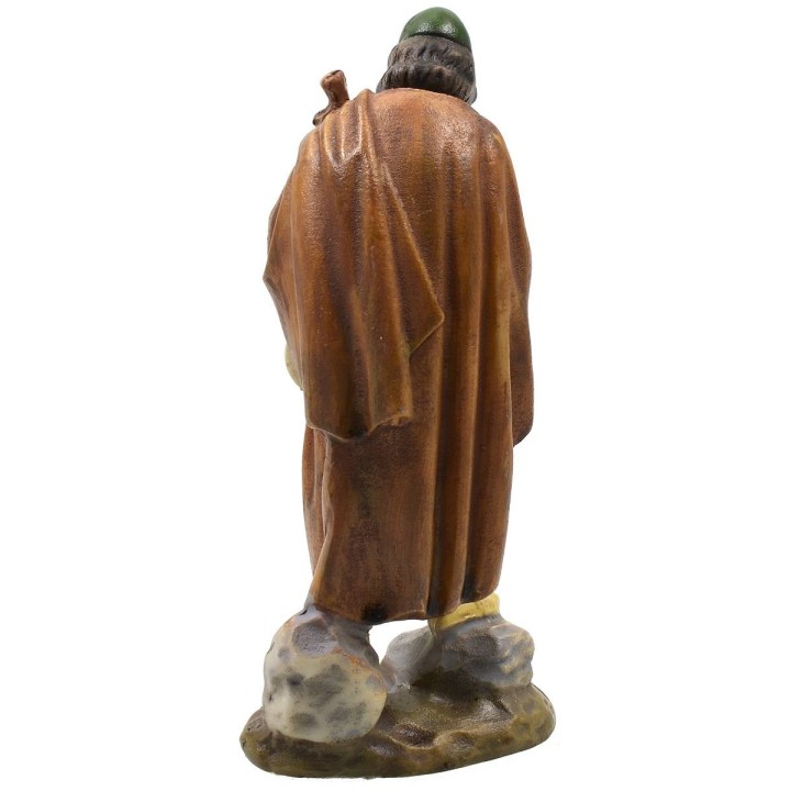 Oriental bagpiper in painted resin 10 cm economic series Landi