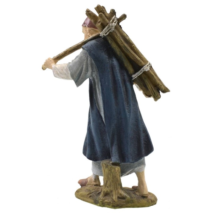 Oriental lumberjack in painted resin 10 cm economic series Landi