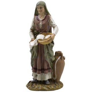 Lavandaia in resina dipinta 12 cm serie economica Landi