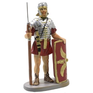 Centurion with shield and spear in painted resin 12 cm Landi