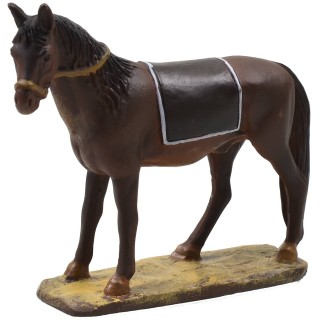 Caballo con base de resina pintada para estatuas de 10 cm serie
