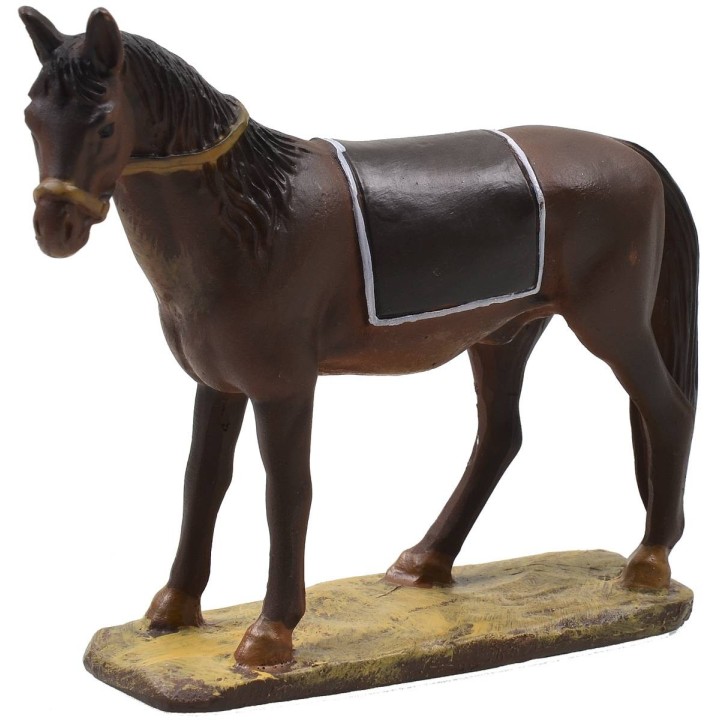 Caballo con base de resina pintada para estatuas de 10 cm serie