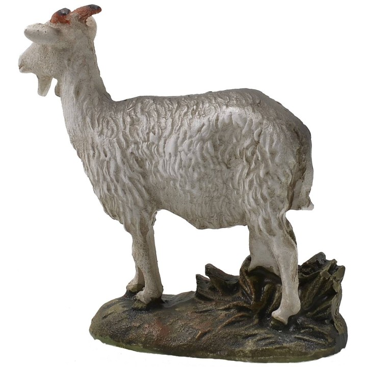 Capra in resina dipinta per statue 10 cm serie economica Landi