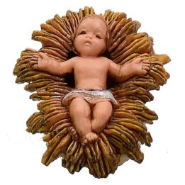 Gesù Bambino nella culla serie 6 cm Landi Moranduzzo