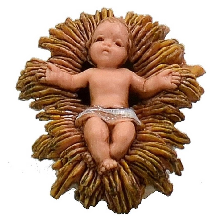 Gesù Bambino nella culla serie 6 cm Landi Moranduzzo