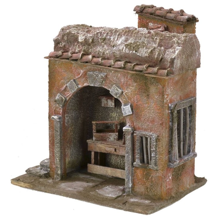 Blacksmith's shop cm 24x17,5x26 h for 12 cm statues