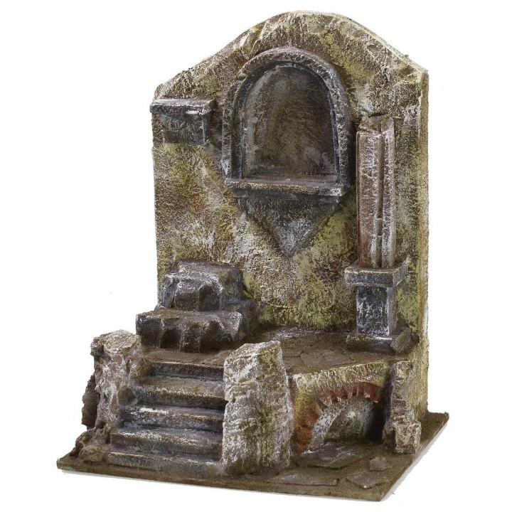 Ruina de templo antiguo de 19,5x14,5x25 cm de altura para