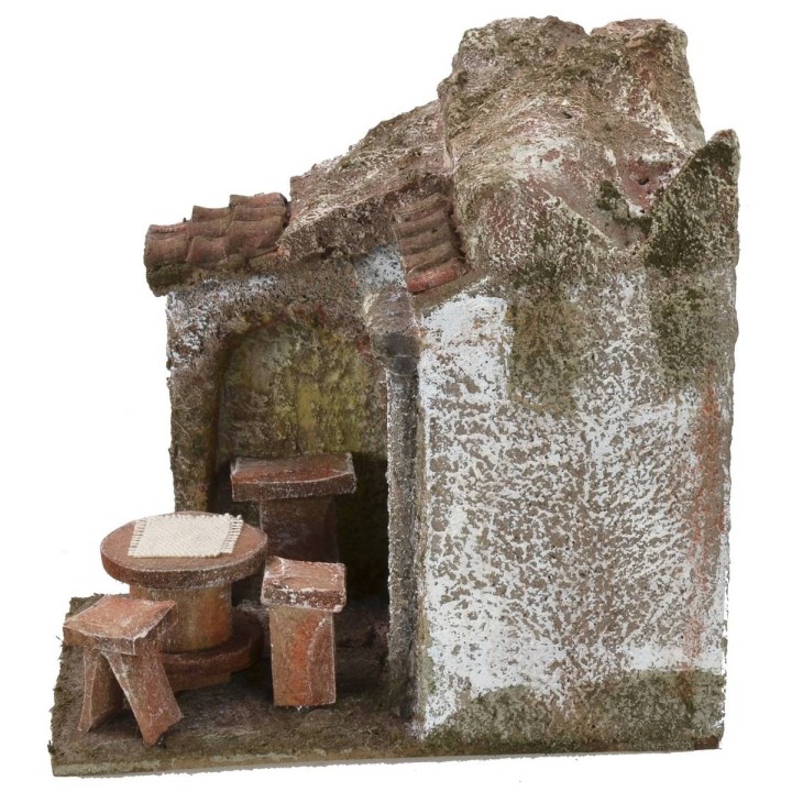 Vineria con dehor cm 12,5x8,5x12,5 h per statue da 6 cm