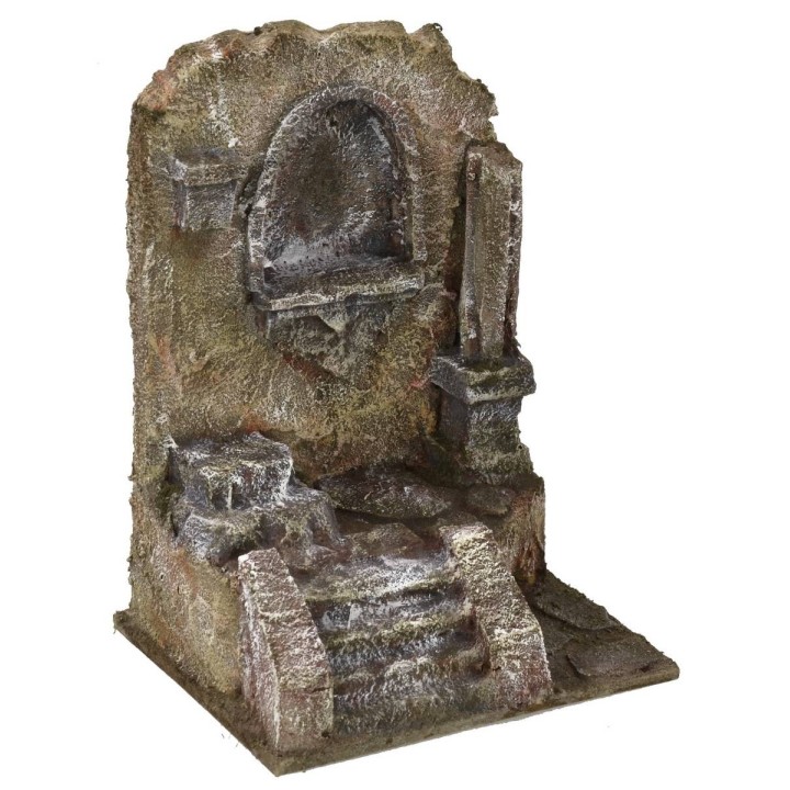 Rudere di tempio antico cm 11,5x9x15 h per statue da 6 cm