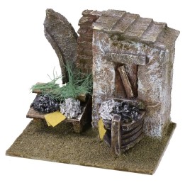 Fishmonger with wreck 11.5x9x9.5 h for statues of 6 cm